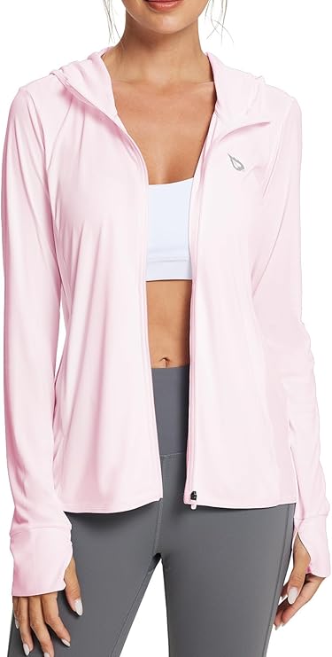 Áo chống nắng UPF 50+ cho nữ Áo khoác SPF Áo hoodie làm mát UV Tay dài Quần áo mùa hè Thích hợp cho đi bộ đường dài ngoài trời