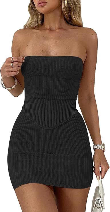 Bộ váy 2 mảnh mùa hè hở vai cho nữ kết hợp với váy mini câu lạc bộ ngoài trời gợi cảm tập yoga